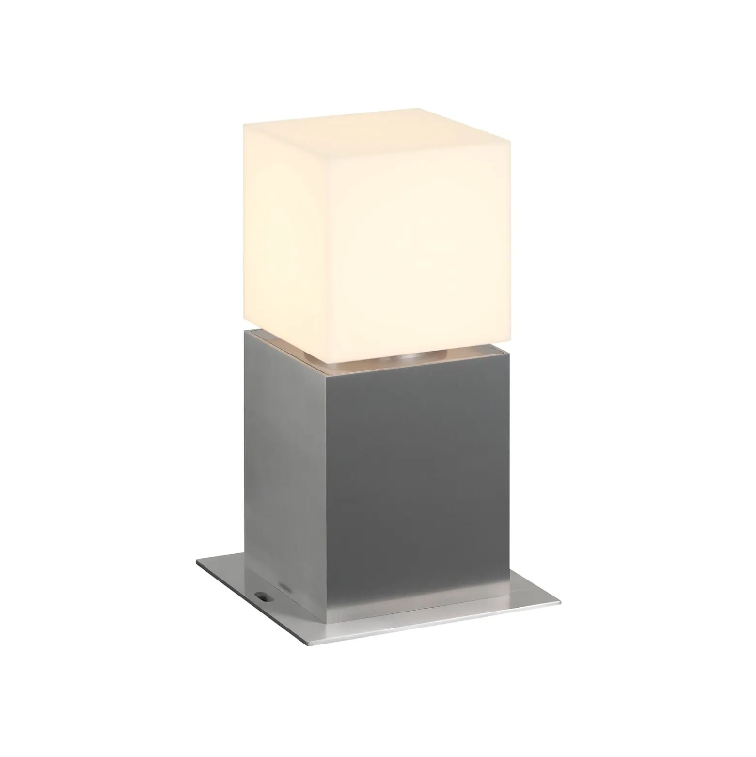 SLV pollarilamppu Square Pole, korkeus 30 cm, harmaa, ruostumaton teräs