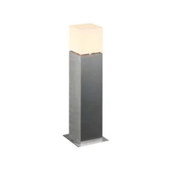 SLV pollarilamppu Square Pole, korkeus 60 cm, harmaa, ruostumaton teräs