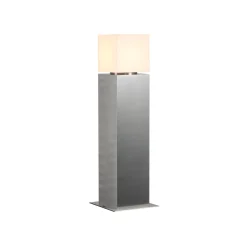 SLV pollarilamppu Square Pole, korkeus 60 cm, harmaa, ruostumaton teräs