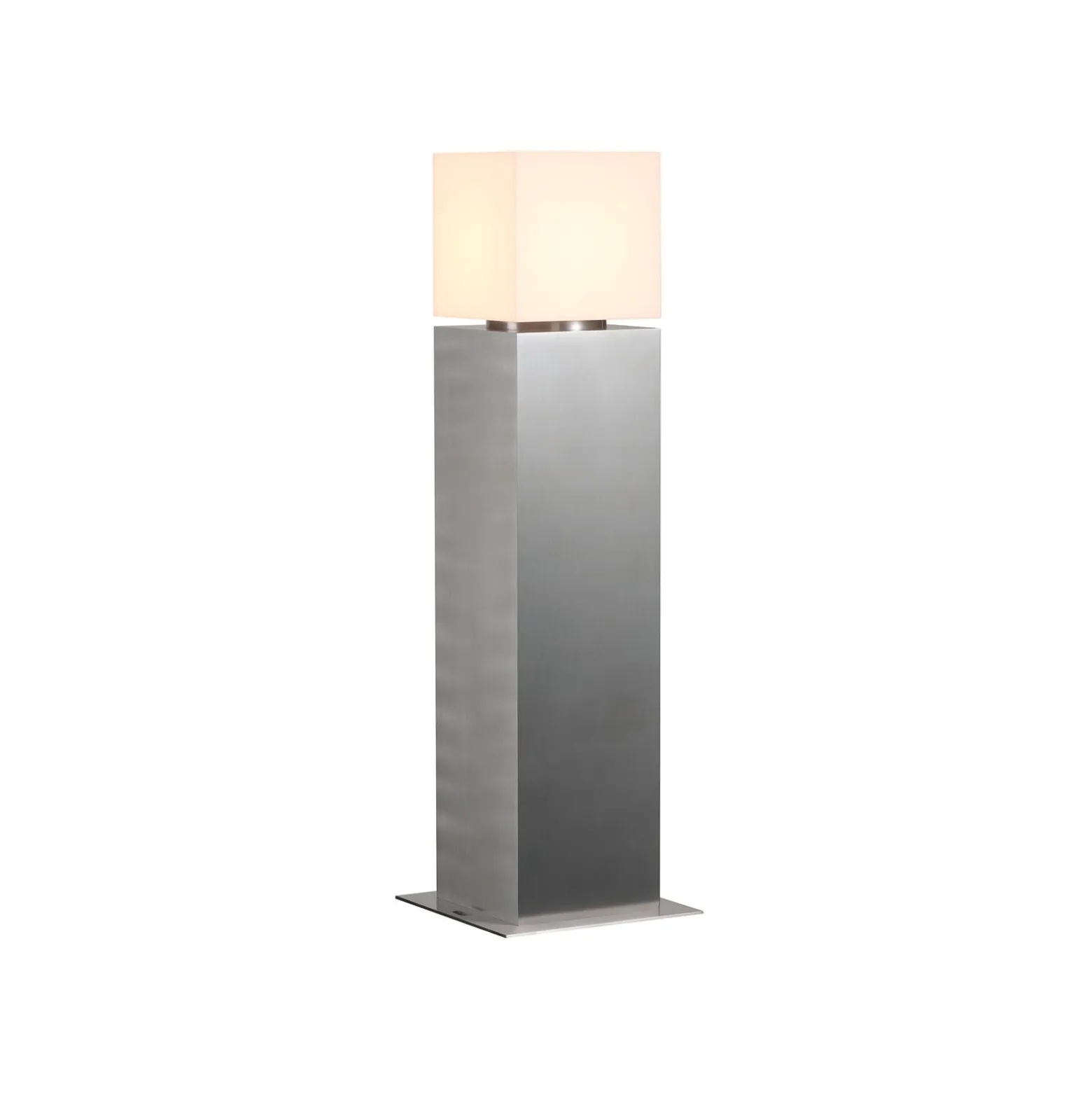SLV pollarilamppu Square Pole, korkeus 60 cm, harmaa, ruostumaton teräs