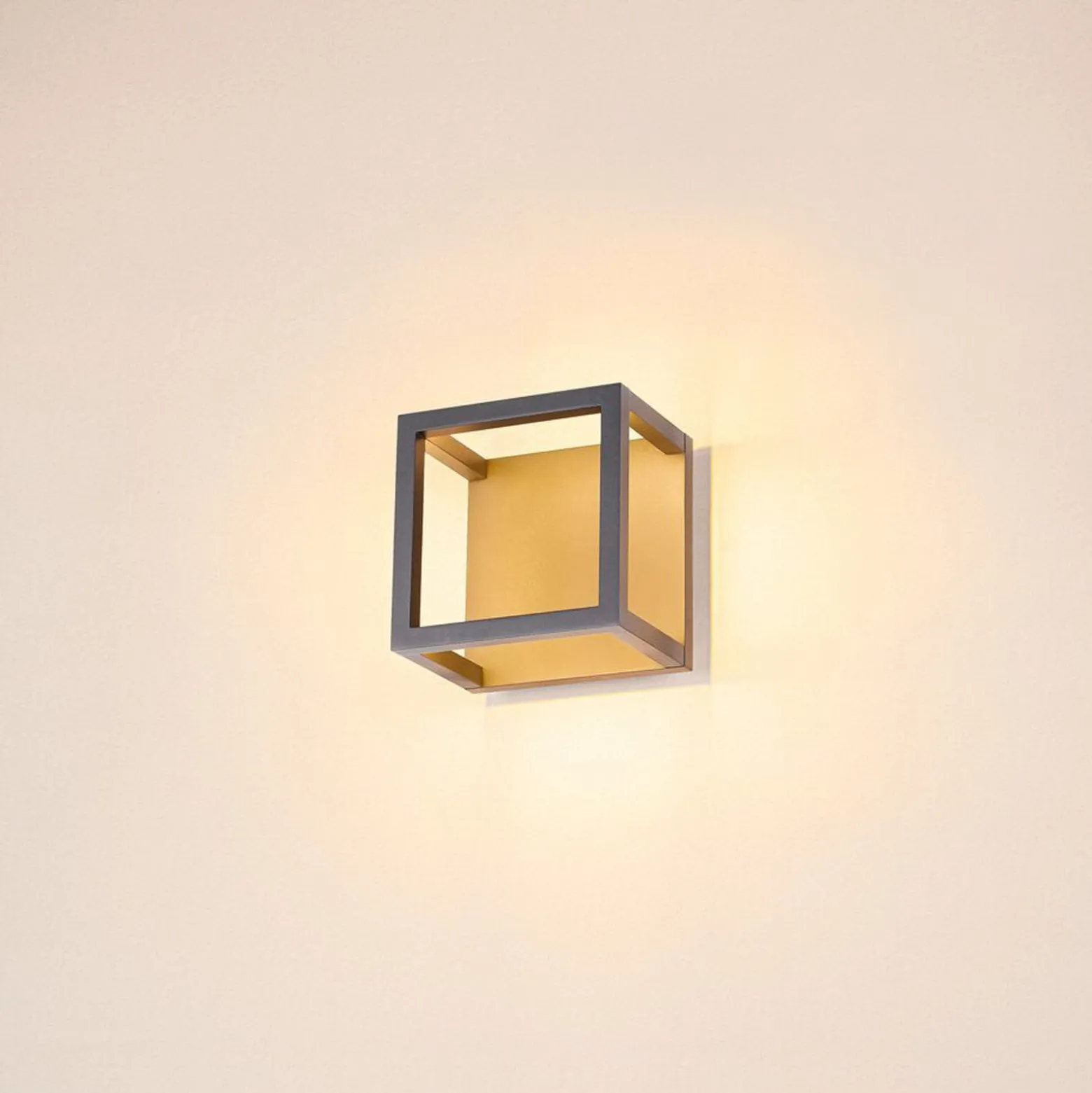 SLV Quadrulo LED ulkokattovalaisin indir. antrasiitti
