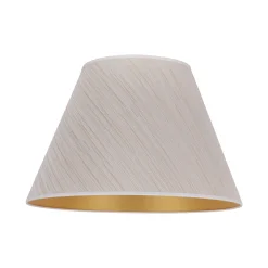 Sofia-varjostin, korkeus 31 cm, valkoinen/kultaiset nauhat