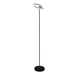 Space LED-lattiavalaisin, musta, metalli