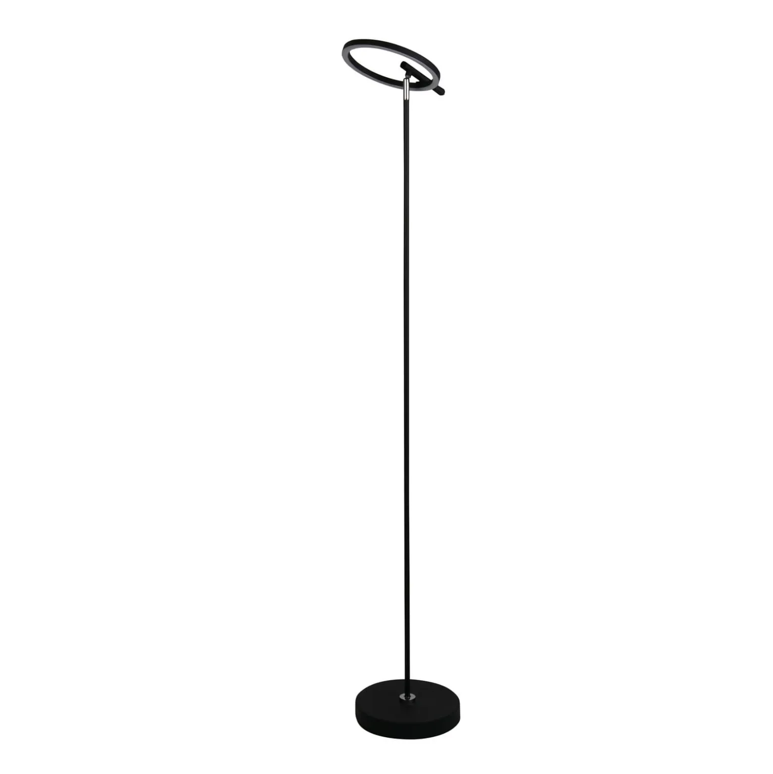 Space LED-lattiavalaisin, musta, metalli