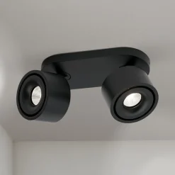 Specter LED-kattovalaisin, musta, pituus 19,4 cm, alumiinia