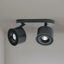 Specter LED-kattovalaisin, musta, pituus 19,4 cm, alumiinia