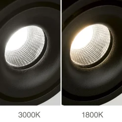 Specter LED-kattovalaisin, musta, pituus 19,4 cm, alumiinia