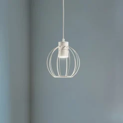 STARLIGHT riippuvalaisin, kermanvalkoinen, 1-valo, Ø 18 cm, metallia