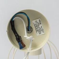 STARLIGHT seinävalaisin, kermanvalkoinen 1-valo Ø 18 cm metallinen pistotulppa