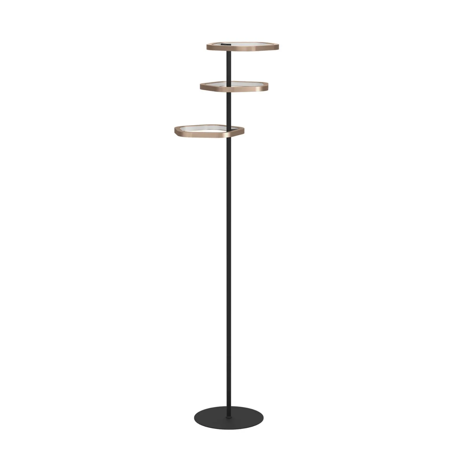 Stars of Light LED-lattiavalo Estrella, pronssi/musta, 160 cm