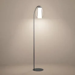 Stars of Light LED-lattiavalo Menorca, nikkeli, korkeus 165 cm, CCT