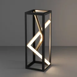 Stars of Light LED-pöytälamppu Penela musta/kultainen 43 cm CCT