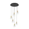 Stars of Light LED-riippuvalaisin Terque, messinki, halkaisija 54 cm,