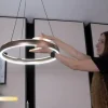 Stars of Light LED-riippuvalaisin Trabuco, ruskea, Ø 80 cm CCT
