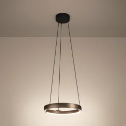 Stars of Light LED-riippuvalaisin Trabuco, ruskea, Ø 80 cm CCT