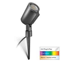 STEINEL LED-kohdevalaisin Garden C, antrasiitti, maakiinnike, IP65, RGBWW