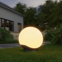 STEINEL LED-pallolamppu C, 30 cm, valkoinen/antrasiitti, IP65, RGBWW
