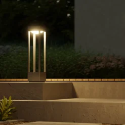 STEINEL LED-pollarivalaisin Stela C 51 cm, antrasiitti, IP65, RGBWW