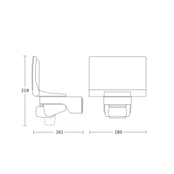 STEINEL XLED Home 2 S -kohdevalaisin ulos, musta, IP44