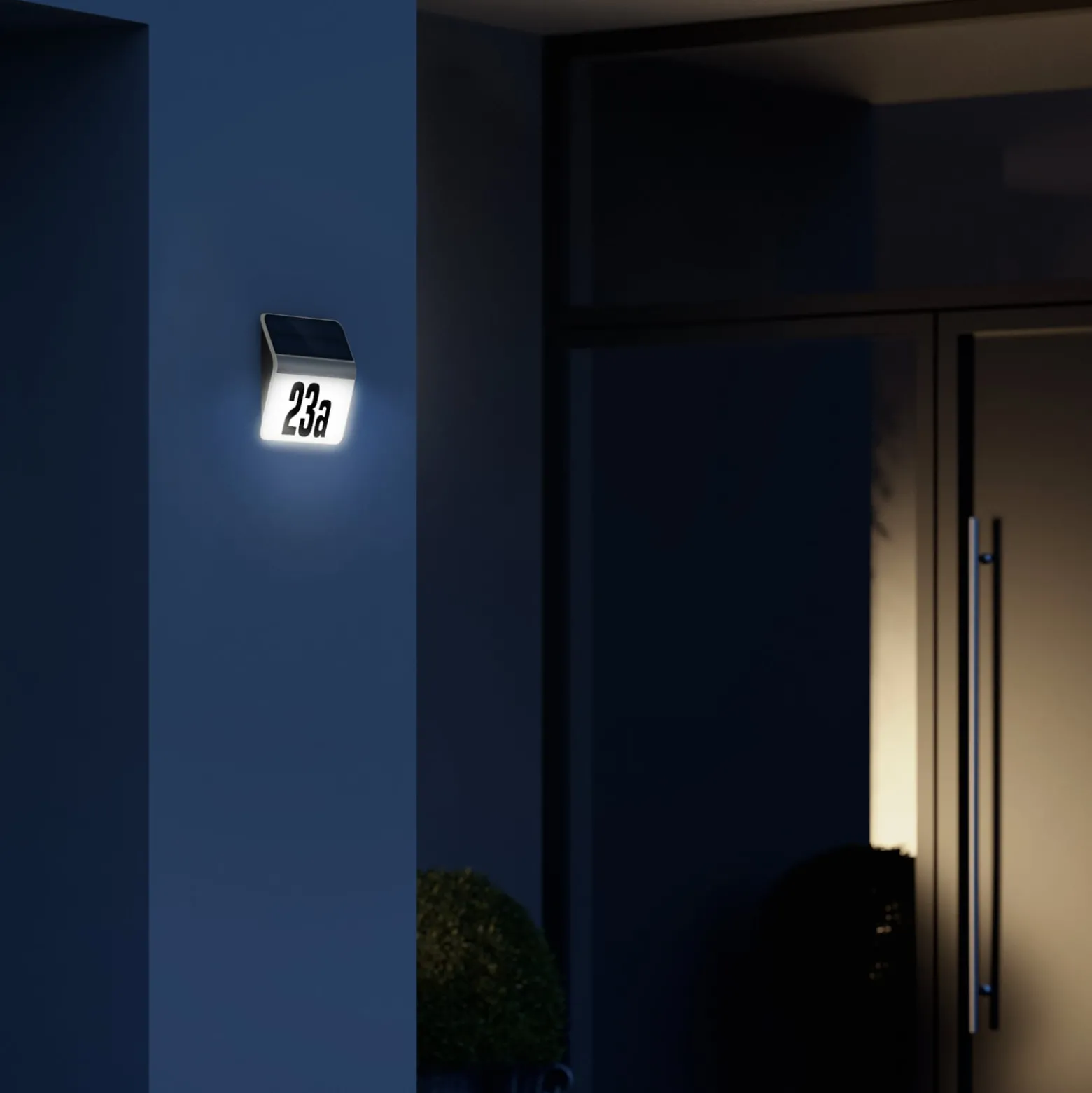 STEINEL XSolar LH-N LED-talonumerolamppu, ruostumaton teräs
