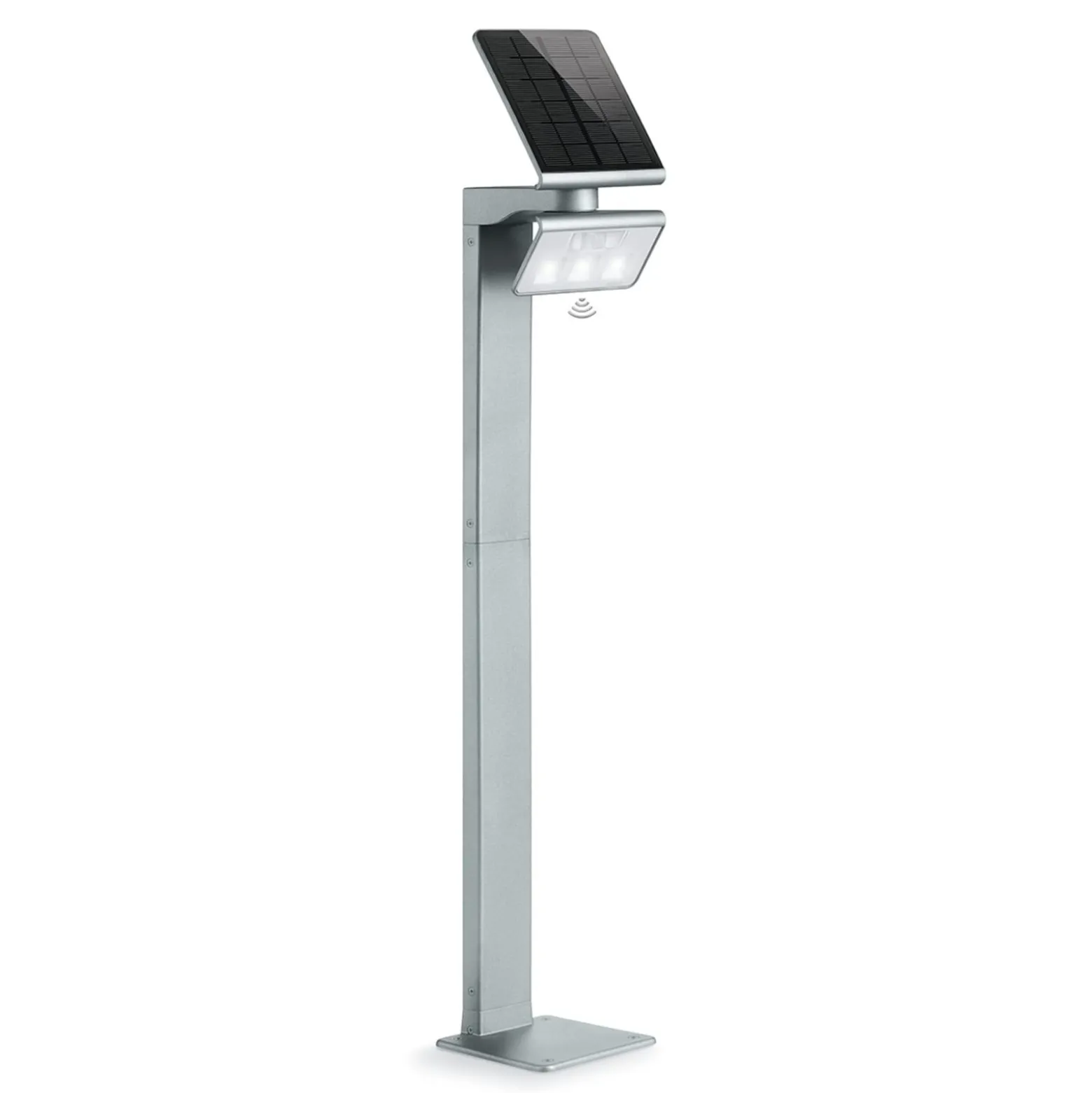 STEINEL XSolar Stand -LED-aurinkovalaisin hopea