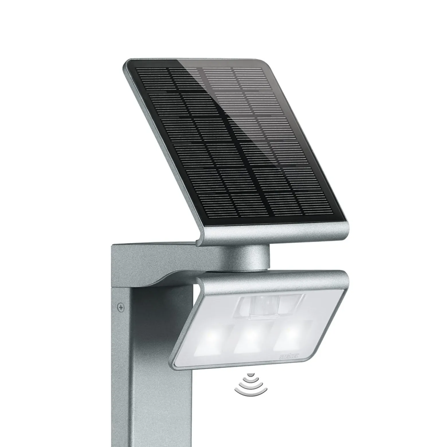 STEINEL XSolar Stand -LED-aurinkovalaisin hopea