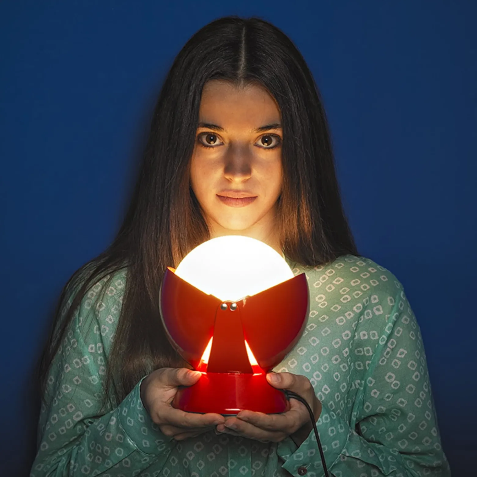 Stilnovo Buonanotte LED-pöytävalaisin, punainen