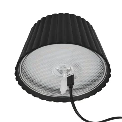 Suarez ladattava LED-lattiavalaisin, musta, korkeus 123 cm, metallia
