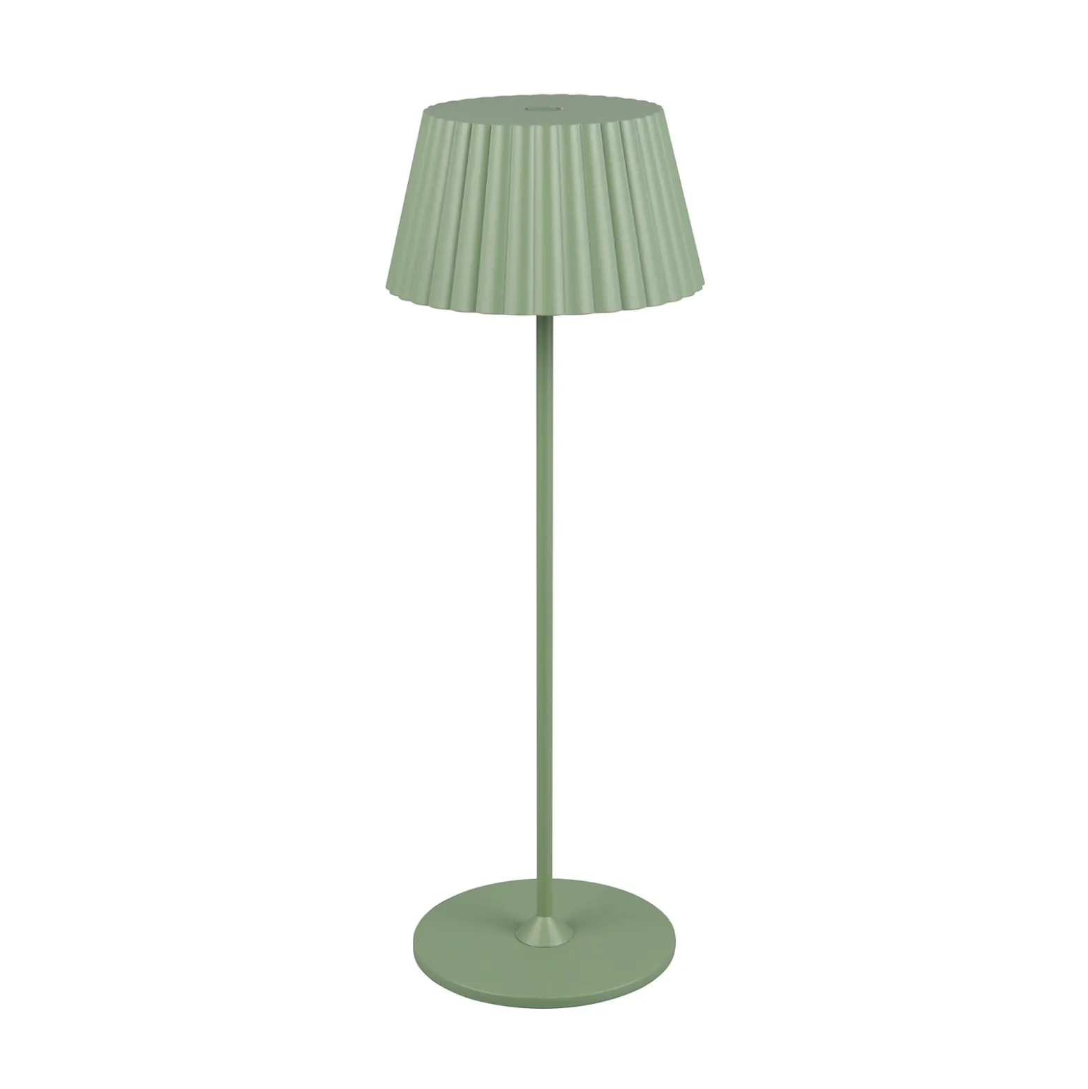 Suarez LED ladattava pöytävalaisin, vihreä, korkeus 39 cm, metallia
