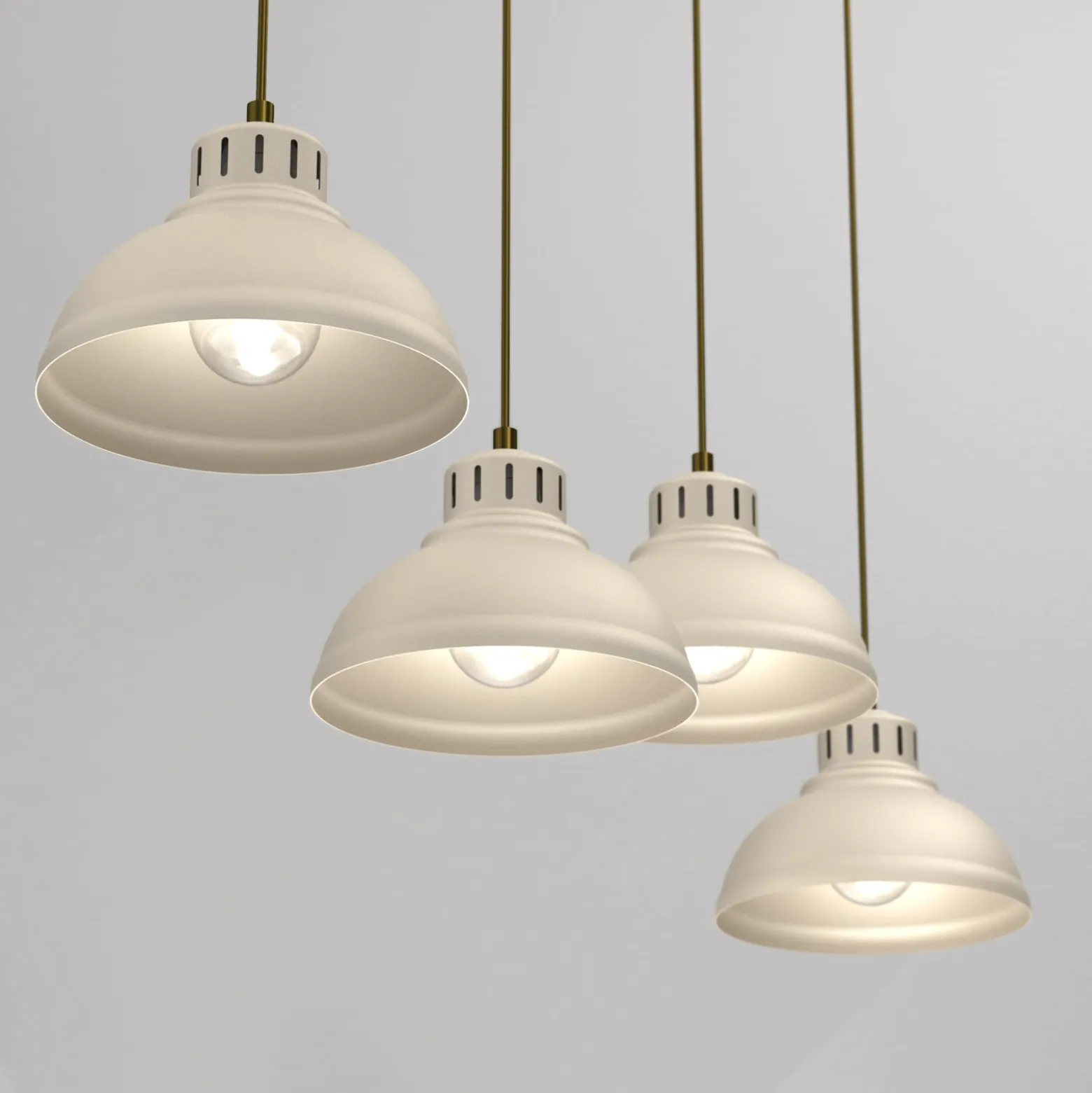 Sven-riippuvalaisin, 4-valo, beige, teräs
