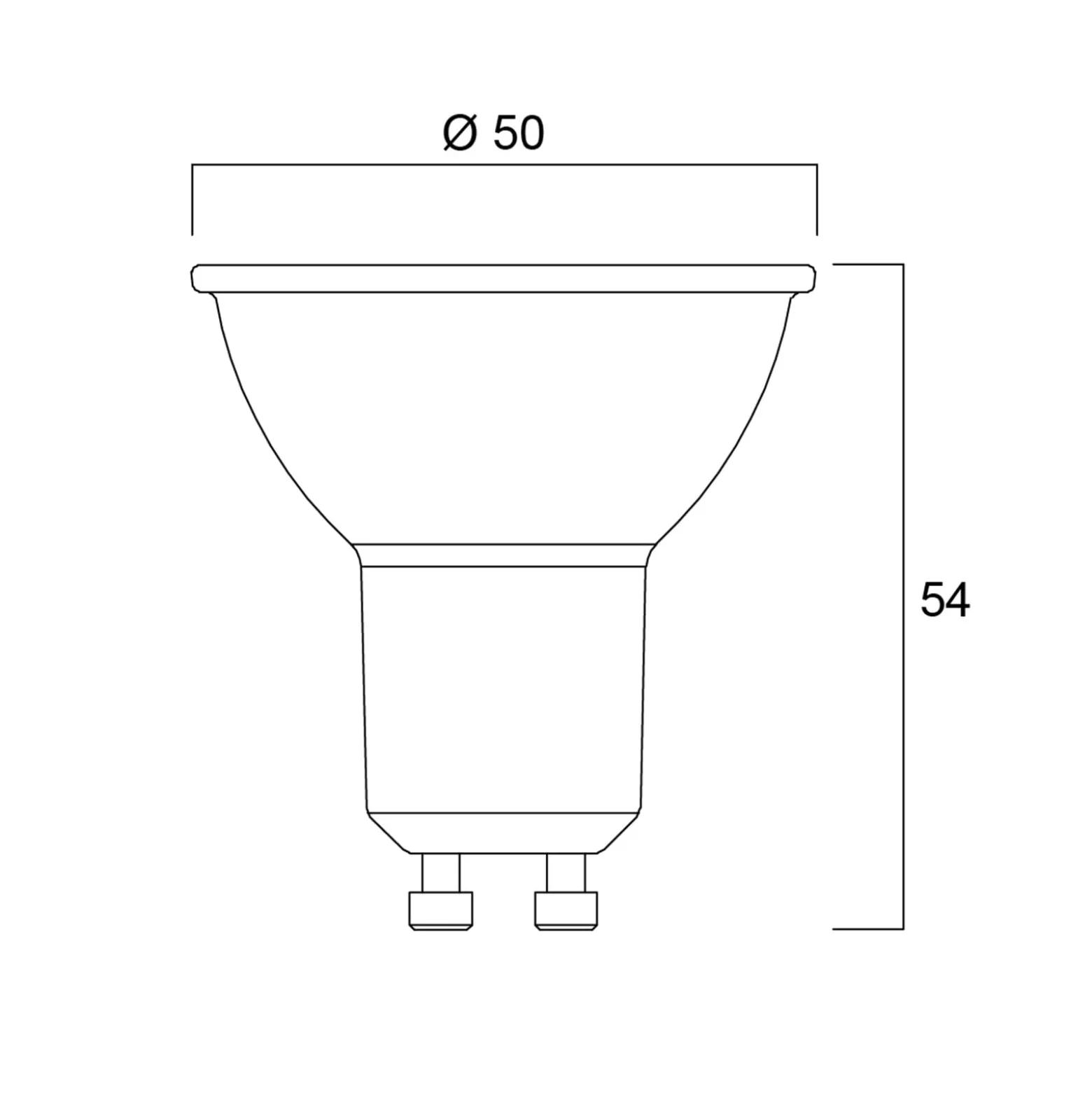 Sylvania-LED-heijastin GU10 2,2W 3000K 350 lm