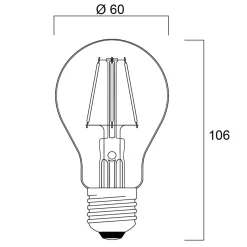 Sylvania ToLEDo Retro LED-lamppu E27 4.1W oranssi