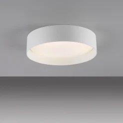 TAVOLI-LED-kattovalaisin, valkoinen, Ø 29 cm, metalli, CCT, himmennettävä