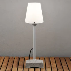 Terassivalaisin Lucca, harmaa, korkeus 59 cm, metalli, IP44