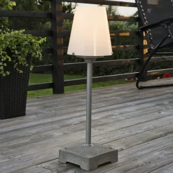 Terassivalaisin Lucca, harmaa, korkeus 59 cm, metalli, IP44