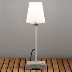 Terassivalaisin Lucca, harmaa, korkeus 59 cm, metalli, IP44