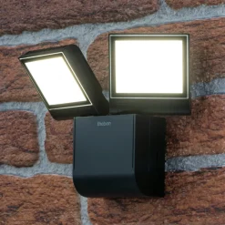 Theben LED-ulkoseinävalaisin theLeda S17-100L, musta, 2-valoinen