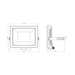 Theben LED-ulkovalaisin theLeda B100L W, valkoinen, 3000K, 100 W