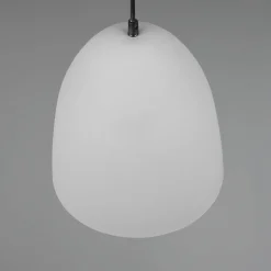 Tilda-riippuvalo yksilamppuinen, harmaa, Ø 25 cm