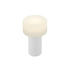 Tiny-B ladattava LED-pöytävalaisin, valkoinen, korkeus 13 cm, IP54, USB-portti