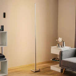 Toiminnallinen LED-lattiavalaisin Orix, valkoinen, 180 cm