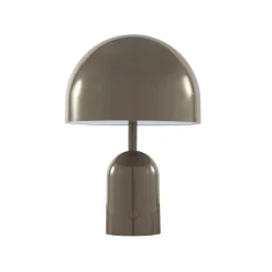 Tom Dixon Akku-pöytälamppu BELL PORTABLE, taupe, 28 cm IP44