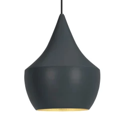 Tom Dixon Beat Fat -LED-riippuvalo, musta