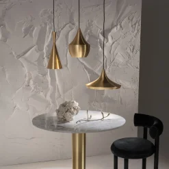 Tom Dixon Beat Trio Round -riippuvalo 3x, messinki