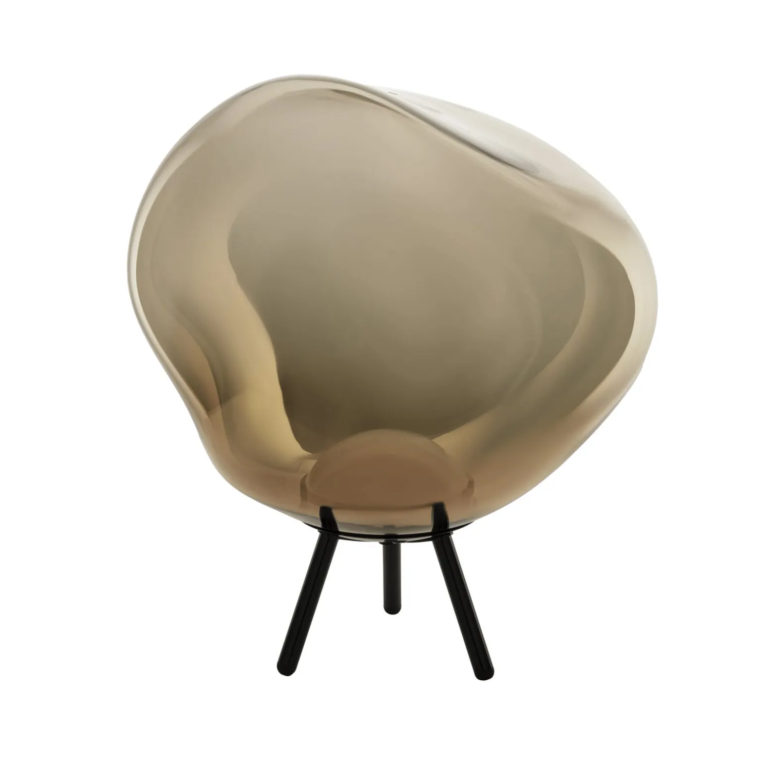 Tom Dixon LED-akkuinen terassilamppu Melt large, kullanvärinen