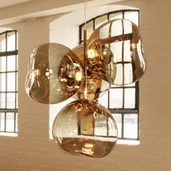 Tom Dixon LED-kattokruunu Melt Chandelier, pronssinvärinen
