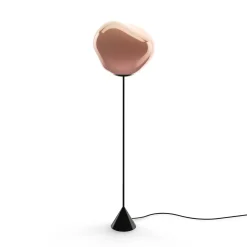 Tom Dixon LED-lattiavalo Melt Cone Slim, kuparinen, Euro