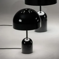 Tom Dixon LED-pöytälamppu Bell, musta, korkeus 43 cm, himmennettävä