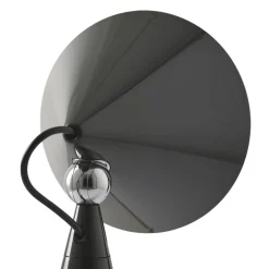 Tom Dixon LED-pöytälamppu Pose, antrasiitti, korkeus 25 cm