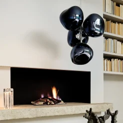 Tom Dixon LED-riippuvalaisin Melt Chandelier Mini, savuharmaa
